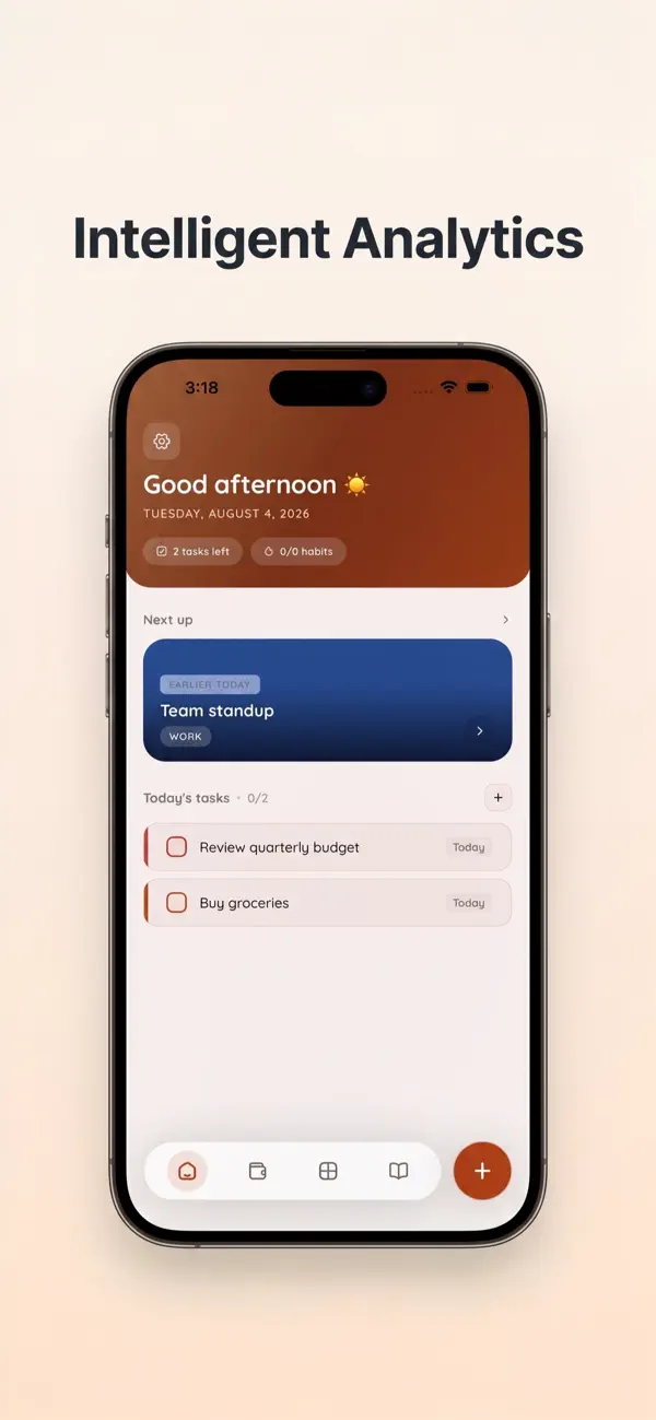 Lyffe — Life Planner iOS Application screenshot 1