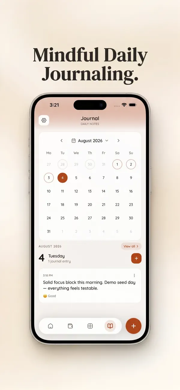 Lyffe — Life Planner iOS Application screenshot 3