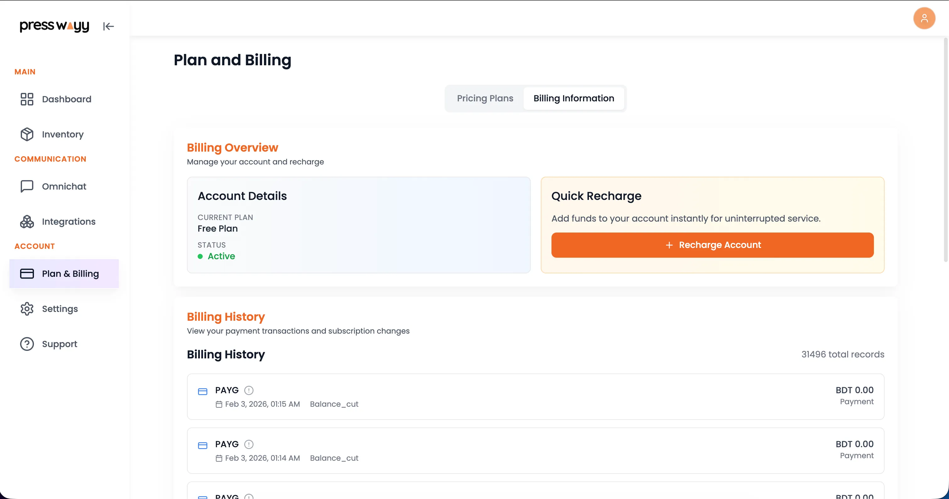 Presswayy — Web Application screenshot 5